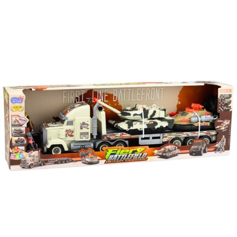 Zestaw Militarny Wojskowy Ciężarówka Czołg Poduszkowiec Żołnierz