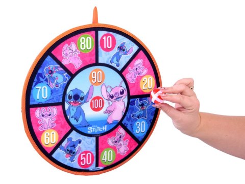 Dwustronna Tarcza na rzep Stitch 36 cm + 6 piłek 4 cm SP0881