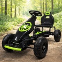 GOKART G8 ZIELONY, gokart dziecięcy, pompowane koła