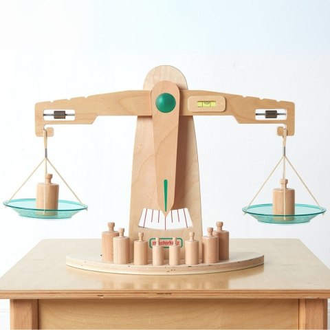 MASTERKIDZ Drewniana Waga Szalkowa