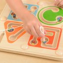 MASTERKIDZ Drewniany Labirynt Magnetyczny Montessori Pisanie i Motoryka