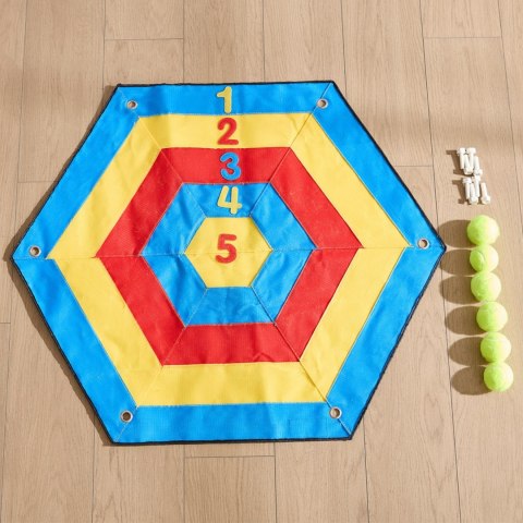 MASTERKIDZ Sześciokątna Tarcza Na Rzepy Rzut Do Celu Do Tablicy STEM