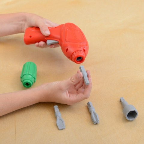 MASTERKIDZ Wolnostojąca Ściana STEM + Akcesoria Kołki Tace Klocki Narzędzia