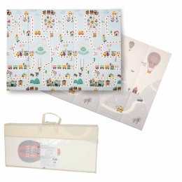 Mata edukacyjna piankowa dwustronna składana 150x200cm balony ulica