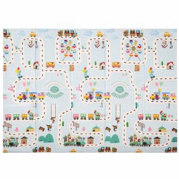 Mata edukacyjna piankowa dwustronna składana 150x200cm balony ulica