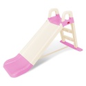 Największa Zjeżdżalnia Ogrodowa dla Dzieci XXL 145cm KREMOWO-RÓŻOWA