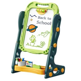 Tablica Dwustronna Magnetyczna Kredowa Suchościeralna Zielona 52 el.