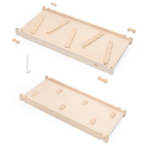 VIGA Drewniana Zjeżdżalnia Prosta Ścianka Wspinaczkowa