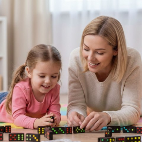 WOOPIE Domino Gra Logiczna Rodzinna 28 Klocków