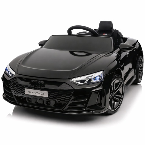 AUDI E-Tron GT Czarny Auto na akumulator EVA Skóra pilot