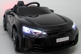AUDI E-Tron GT Czarny Auto na akumulator EVA Skóra pilot
