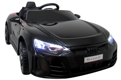 AUDI E-Tron GT Czarny Auto na akumulator EVA Skóra pilot