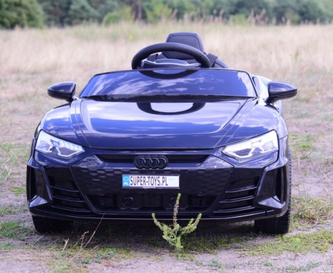 AUDI E-Tron GT Czarny Auto na akumulator EVA Skóra pilot