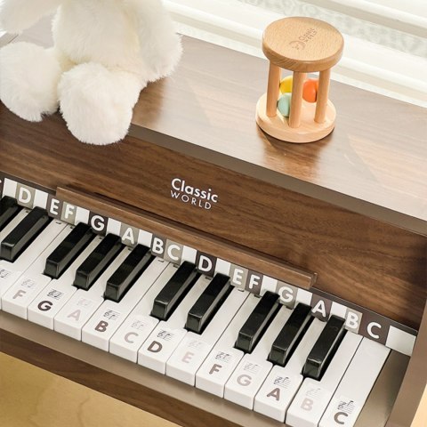 CLASSIC WORLD Drewniane Pianino Klasyczne + Książeczka do Nauki