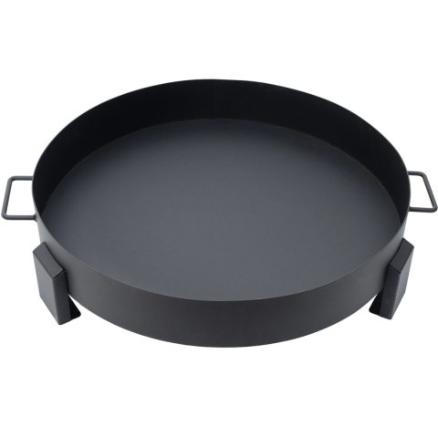 Duże solidne palenisko ogrodowe żeliwne 60 cm z uchwytami idealne do ogniska