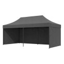 Pawilon ogrodowy eventowy automatyczny samorozkładalny namiot 3x6 m szary MultiGarden