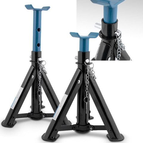 Podstawki Samochodowe 2x 2000 kg BITUXX - Kobyłki Warsztatowe Regulowane Składane