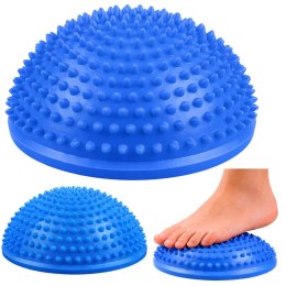 Półkula Sensoryczna Do Masażu Ćwiczeń Równowagi Niebieska 16 cm