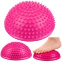 Półkula Sensoryczna Do Masażu Ćwiczeń Równowagi Różowa 16 cm