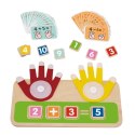 TOOKY TOY Drewniana Edukacyjna Zabawka do Nauki Liczenia na Palcach Dodawanie i Odejmowanie