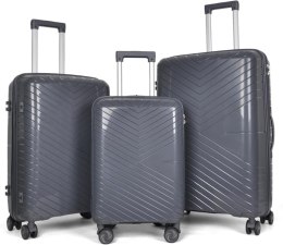 Walizki Podróżne Berwin Zestaw 3 szt Twarde Na Kółkach TSA XL L M Samolot