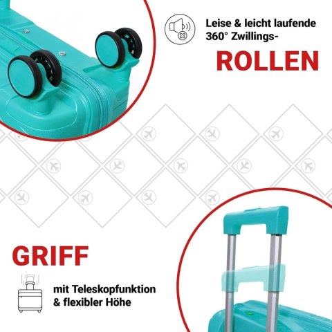 Zestaw Walizek Podróżnych Berwin 3 szt Twarde Na Kółkach TSA XL L M