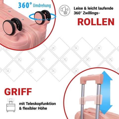 Zestaw Walizek Podróżnych Berwin 3 szt Twarde Na Kółkach TSA XL L M