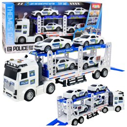 Ciężarówka Policyjna Laweta Lora Transport Radiowozów Auta Światła Dźwięki