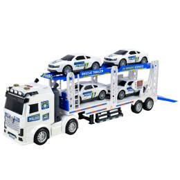 Ciężarówka Policyjna Laweta Lora Transport Radiowozów Auta Światła Dźwięki