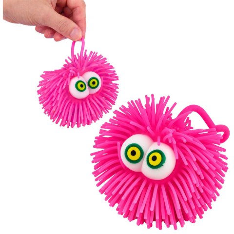 Piłka Z Oczami Gniotek Sensoryczny Do Odbijania Świecąca LED Mix Kolor