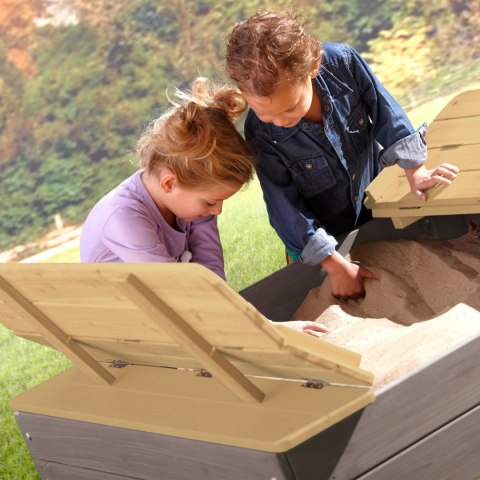 Axi Piaskownica Ella 100 x 95 szara