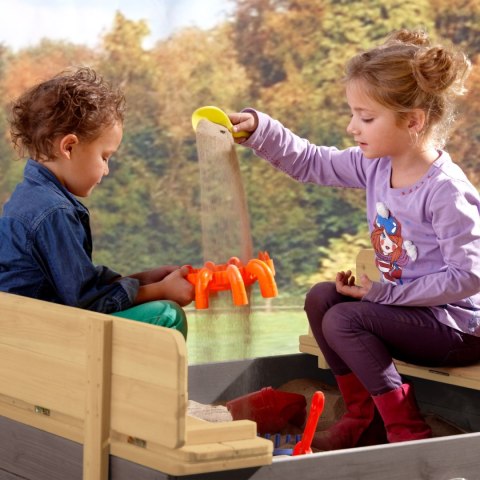 Axi Piaskownica Ella 100 x 95 szara