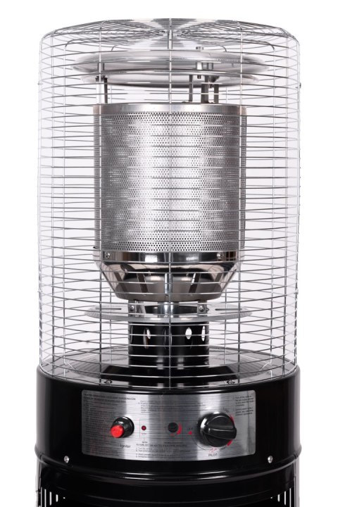 Ogrzewacz gazowy grzejnik 11 kW szklany na ogród patio reduktor wąż pokrowiec MultiGarden