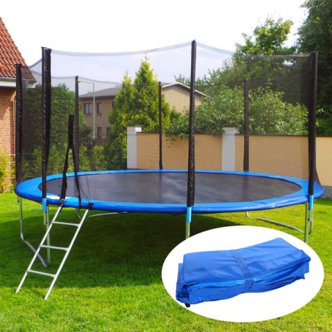 Osłona sprężyn do trampoliny 10 ft miękka mata zabezpieczająca 305-312 cm niebieska