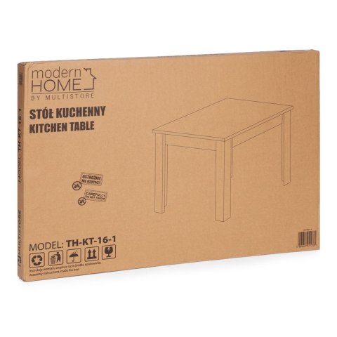 Stół prostokątny do kuchni jadalni dla 4 osób 120x80 cm dąb sonoma ModernHome