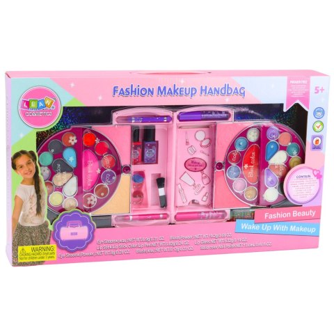 Zestaw Piękności Do Makijażu i Paznokci Kosmetyki Cienie Lakiery Kuferek