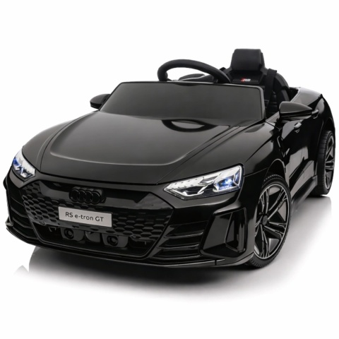 AUDI E-Tron GT Czarny Auto na akumulator EVA Skóra pilot