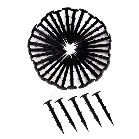 Agrowłóknina czarna agrotkanina UV 135g mata antychwastowa 1,1x50m kołki MulltiGarden