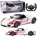 Auto Porsche 918 Spyder Performance Zdalnie Sterowane RC Białe Rastar 1:14