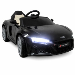 Auto dla Dzieci AUDI R8 Sport Czarny na akumulator EVA Skóra pilot