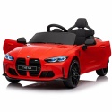 BMW m4 CZERWONY Auto na akumulator EVA Skóra pilot