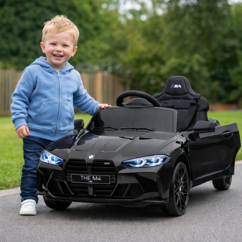 BMW m4 Czarny Auto na akumulator EVA Skóra pilot