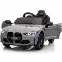 BMW m4 SZARY Auto na akumulator, Pilot, Światła, Muzyka, Koła EVA
