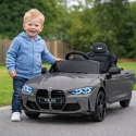 BMW m4 SZARY Auto na akumulator, Pilot, Światła, Muzyka, Koła EVA