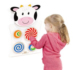 Drewniana Gra ścienna Wzory Krówka Viga Toys