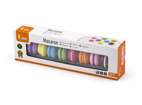 Drewniany Ciastka Zestaw kolorowych makaroników Viga Toys 8 sztuk