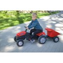 WOOPIE Traktor MAX na pedały z przyczepą czerwony