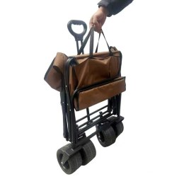 Wózek transportowy LUARO plażowy składany ze stolikiem 2w1