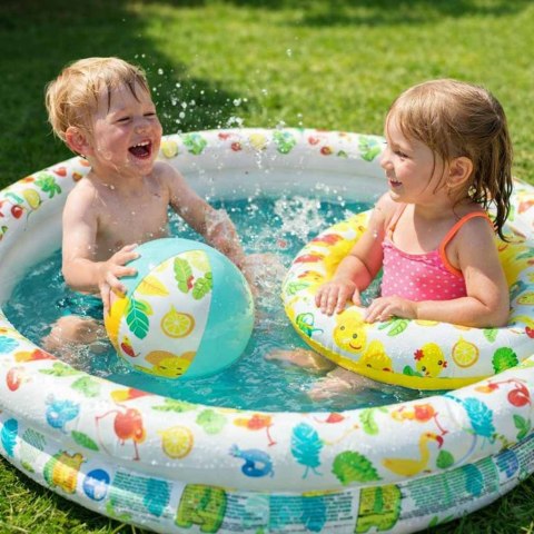 Basen dmuchany ogrodowy 3w1 dla dzieci kółko piłka BESTWAY 51124 122cm