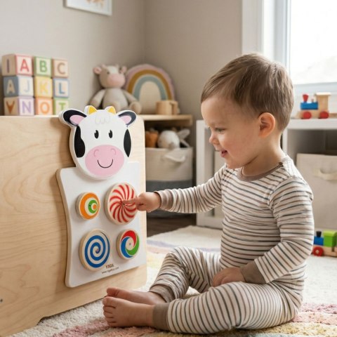 Drewniana Gra ścienna Wzory Krówka Viga Toys